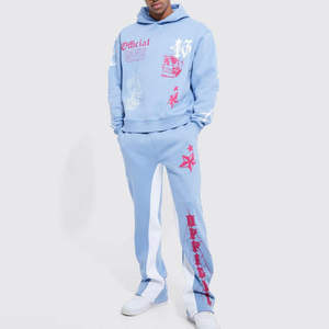 Sudadera con Capucha Unisex Personalizada, Transpirable, con Estampado Digital, Bordado de Diseñador, Conjunto Deportivo 2 en 1, 100% Algodón, Invierno - Product Image 1