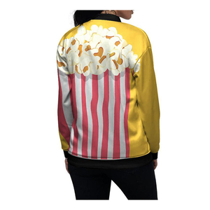 เสื้อแจ็คเก็ตบอมเบอร์ผ้าแคนวาสแบบกลับด้านได้ ระบายอากาศ กันน้ำ กันลม ปักโลโก้ตามสั่ง สำหรับผู้หญิงไซส์พลัส - Product Image 5