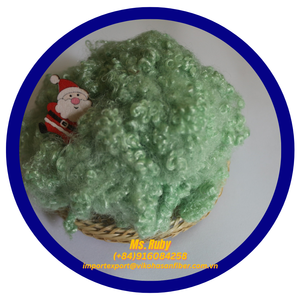 Fibre de polyester recyclé verte siliconée creuse 15D HC GRS pour le rembourrage de jouets, oreillers, couvertures, coussins, meubles de voiture - Product Image 2