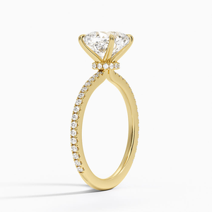 Bague de Mariage de Luxe pour Femme en Argent 925 avec Moissanite Scintillante et Diamant, Sertie sur le Côté, Idéale pour les Événements et Cadeau Tendance - Product Image 6