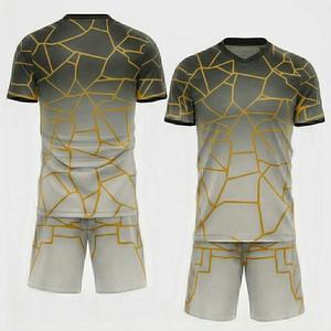 Conjunto de Uniforme de Fútbol Sublimado con Logotipo Personalizado, Uniformes de Entrenamiento de Secado Rápido, Equipación de Club, Estilo Retro, Corte 100% Automatizado - Product Image 2