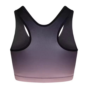 เสื้อชั้นในกีฬาผู้หญิงแบบสั่งทำพิเศษ เทคโนโลยีการพิมพ์แบบซับลิเมชั่นขั้นสูง เนื้อผ้านุ่มสบายเป็นพิเศษ ขายส่งจากโรงงาน รับผลิตแบบ OEM ODM ชุดออกกำลังกาย - Product Image 2