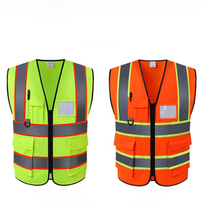 เสื้อกั๊กนิรภัยสำหรับผู้ชายแบบคอตั้ง แขนกุด ออกแบบเองได้ ราคาโรงงาน ขายส่ง ผ้าแคนวาส ระบายอากาศ กันน้ำ แบบสองด้าน - Product Image 5