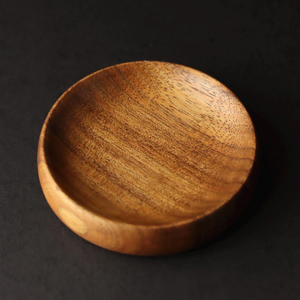 ชุดชามไม้ทำมือ Harvest Bowl ชามเสิร์ฟไม้เคลือบเซลาดอนรูปทรงไม่สมมาตร ขัดเงาด้วยมือ ดีไซน์แบบวาบิซาบิ ชุดจานและชาม - Product Image 6