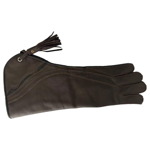 Wholesale Customizable High Quality Falconry Hawking Double Layer Soft Leather Gloves Custom Size Premium Game Call Gloves - Product Image 3