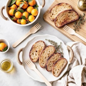 Fourchette jetable biodégradable et compostable en bois de bouleau naturel de 155 mm, idéale pour la restauration et les collations – Nouveauté très demandée - Product Image 1