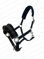 Vente en gros de licou de cheval en nylon entièrement réglable de qualité supérieure avec rembourrage en polaire confortable