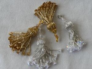 พู่ห้อยประดับลูกปัดทำมือขนาดเล็กสำหรับตกแต่งผ้าม่าน ทำเครื่องประดับ เสื้อผ้า พวงกุญแจ งานฝีมือ DIY - Product Image 5