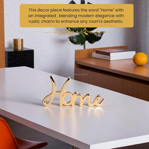 Pièce maîtresse de table en aluminium élégante et moderne pour la réception de bureau, hôtels, salons, qualité d'exportation disponible, décoration en gros - Product Image 4