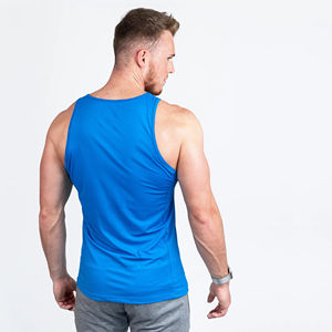 Débardeur Homme OEM – Débardeur de Fitness Décontracté Sans Manches avec Fentes Latérales en Coton Respirant – Vente en Gros à Bas Prix - Product Image 2