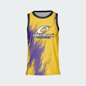Maillot de basketball personnalisé imprimé numériquement pour adulte grande taille, respirant, séchage rapide, sans manches, 100 % polyester, personnalisable - Product Image 1