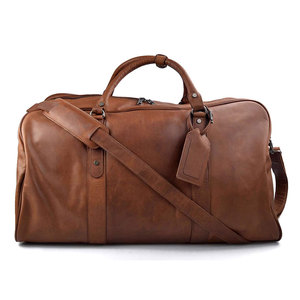 Fashion Travel Genuine Leather Duffle <b>Bags</b>-Sleek Design Premium Feel 30-<b>40L</b> Capacity Foldable Eco-Friendly & Lightweight - Product Image 1