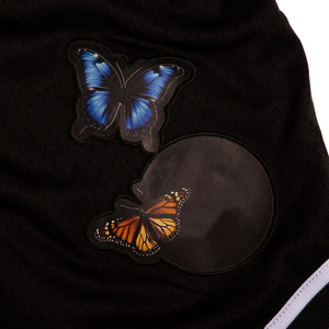 Shorts de basketball athlétiques élégants et personnalisés en 100 % polyester tricoté de haute qualité avec logo frontal sur la taille, grandes tailles - Product Image 6