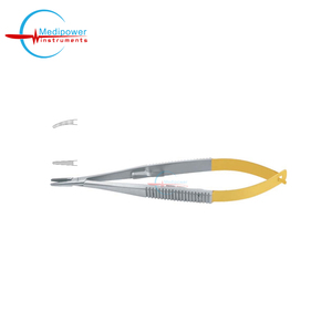 Porte-aiguilles micro Castroviejo à pointe TC Medipower Instruments, 14 cm, en acier inoxydable, forceps chirurgical droit, certifié CE - Product Image 3
