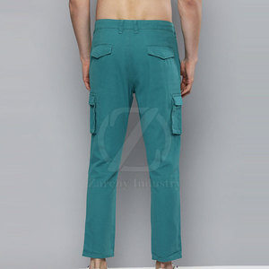 Pantalon cargo décontracté pour homme, coupe droite, plusieurs poches, 100% coton, respirant, séchage rapide, écologique, léger, pour l'extérieur - Product Image 2