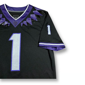 Jersey de Fútbol Americano Personalizado de Alta Calidad, Transpirable, de Manga Corta, Talla Grande, con Malla Bordada y Cosida, Tendencia Actual 2026 - Product Image 3