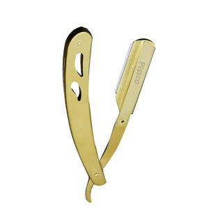 Navaja de Afeitar Plegable Personalizada de Acero Inoxidable, Navaja Recta para Barbería, Cuchilla Intercambiable - Product Image 4