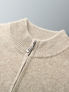 Conjunto de Sudadera con Capucha para Hombre, Color Beige Sólido, Felpa Francesa, Antiarrugas, Poliéster, Estilo Casual para Primavera - Product Image 5