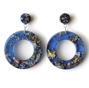 Pendientes de resina personalizados para mujer, joyería de doble cara, pendientes de resina por sublimación PARA MUJER DE LA India - Product Image 5