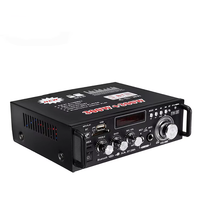 Kompakt Hi-Fi Stereo Çift Kanallı 300W+300W Çıkış Gücü Amplifikatörü 12V/220V Ev Ses Sistemleri Desteği Alüminyum Alaşım