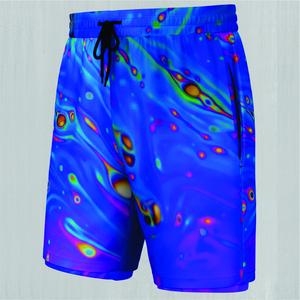 Men's Quick Dry Breathable <b>Canvas</b> Solid Elastic Waist Casual Shorts - Product Image 5