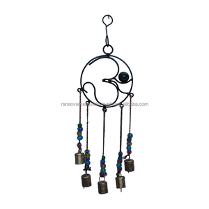 แขวนผนังตกแต่งกระดิ่งลมพร้อมลูกปัดและระฆังสำหรับลานระเบียงบ้านในราคาตลาดจากผู้ค้าส่ง - Product Image 4