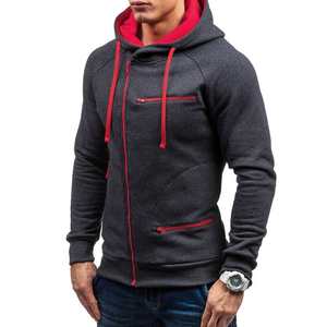 Sudadera con Capucha para Hombre Happy Buyers, Cálida para Invierno, con Cierre, 100% Algodón, Teñido Liso, Manga Larga, Chaqueta Deportiva - Product Image 4
