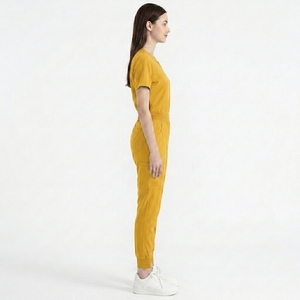 Ensemble d'uniformes médicaux unisexes pour infirmières, tissu sergé durable, pour hôpital, clinique, tenue de travail quotidienne - Product Image 3