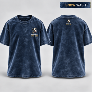 เสื้อยืด NAVISTA SPORTS ทรงปกติสำหรับผู้ชาย ผ้าฝ้าย 100% คอกลม สไตล์สตรีทแวร์ พิมพ์ลายซิลค์สกรีนด้านหน้าแบบ Acid Wash ระบายอากาศได้ดี แขนสั้น - Product Image 6