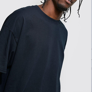 เสื้อยืดผู้ชายลำลองเนื้อผ้าดี พิมพ์ลายพัฟฟ์ตามสั่ง ทรงโอเวอร์ไซส์ ไหล่ตก - Product Image 4