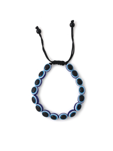 Blue Evil Eye <b>Beads</b> <b>Bracelet</b> for Women Adjustable Cord Charm <b>Bracelet</b> - Product Image 4