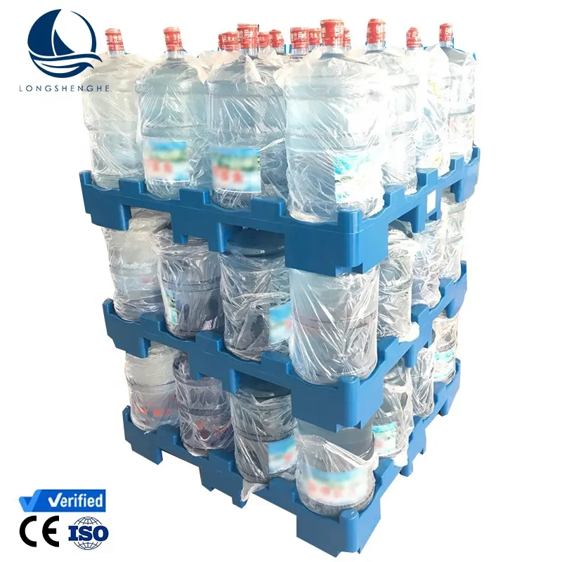 16 Flessen 5 Gallon Waterflessen Stapelen Opslag Hdpe Plastic Pallets
