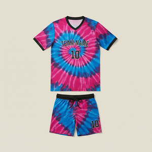 Conjuntos de Camisetas y Pantalones Cortos de Fútbol con Diseño Personalizado e Impresión Digital, Uniformes de Fútbol para Hombre 100% Poliéster, Nombre del Equipo Bordado, Antibacteriano - Product Image 6