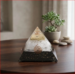 Pirámide de Orgón de Piedras Preciosas Hecha a Mano, Escultura de Cristal Pulido para Meditación, Decoración Feng Shui, Regalo - Product Image 2