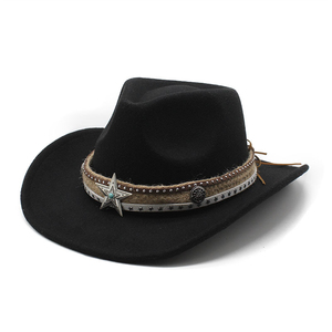 Western Travel Cowboy <b>Hat</b> American Export Style 100% Polyester <b>Summer</b> Casual Fashionable Featuring A Modern Fit and Professional - Product Image 1