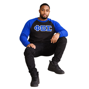 Sudadera de Chenilla Azul y Negra Phi Beta Sigma para Hombre, Tejido Premium, Ajuste Cómodo, Ropa Casual de Fraternidad Griega - Product Image 1