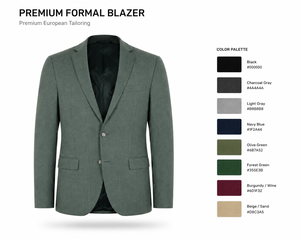 Veste de costume d'affaires à simple boutonnage en polyester viscose extensible de qualité supérieure pour hommes adultes - Product Image 4