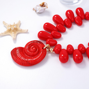 Collar de Resina con Múltiples Elementos, Elegante y Retro para Mujer, Colgante de Moda de Alta Gama, Versátil y Único, Nuevo Estilo, a la Moda - Product Image 6