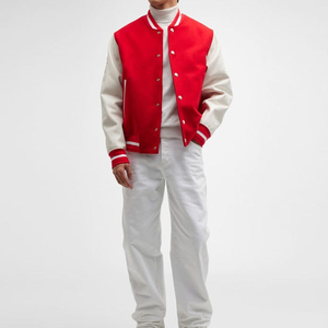 2026 Wholesale Custom <b>Baseball</b> Letterman Varsity <b>Jacket</b> Custom Logo Wool Chenille Embroidery <b>Baseball</b> Letterman <b>Jackets</b> - Product Image 1