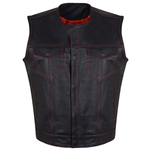 Nuevo Chaleco de Cuero de Alta Calidad para Hombre, Diseño Personalizado, Color Personalizado, Chaleco de Cuero de Primera Calidad Antiarrugas para Invierno - Product Image 4