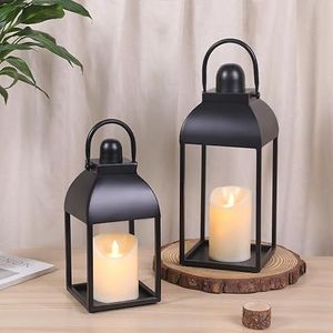 Durable metal candle lantern with strong handle easy to carry for outdoor activities and <b>emergency</b> <b>lighting</b> purposes - Product Image 6