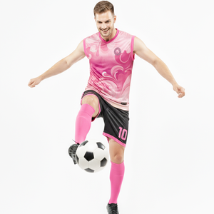 Ropa Deportiva de Última Tendencia, Uniforme de Fútbol OEM sin Costuras, Conjunto Personalizado con Nombre de Equipo, Camiseta sin Mangas de Poliéster con Pantalones Cortos - Product Image 4