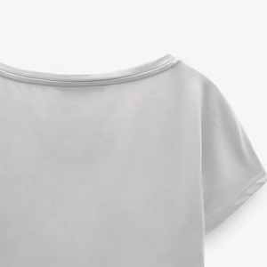 Camiseta de Verano para Mujer, de Alta Calidad, Ecológica, Transpirable, con Estampado, Ropa Deportiva, al por Mayor, Holgada, de Manga Corta, Informal - Product Image 4