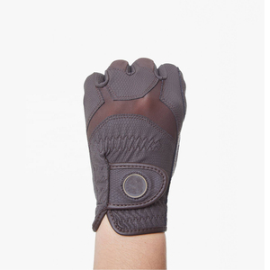Custom Leather Winter Horse Riding Gloves-Waterproof Adjustable Wrist <b>Strap</b> Custom Colors/Logos OEM Service for Adult Equestrian - Product Image 4