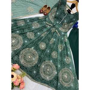 Designer élégant Anarkali Gown et Dupatta robes de soirée élégantes pour la fête - Product Image 4