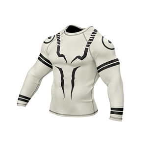 Meilleur fabricant de vêtements de sport unisexes personnalisés, impression sérigraphique, manches longues, UPF50, séchage rapide, rash guard OEM - Product Image 2