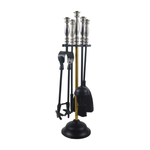 Juego de herramientas metálicas para chimenea, leña, jardín, pala, cepillo, kit para hogar de leña, herramientas para brasero, decoración interior y exterior - Product Image 4