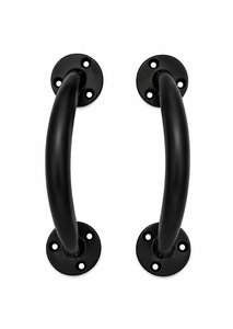 Black <b>Door</b> <b>Pull</b> <b>Handles</b> Modern Design Easy Installation Right-Handed for Home Office Bathroom Kitchen Use with 1 Year Warranty - Product Image 1