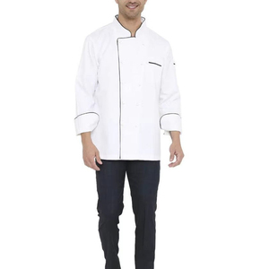 Custom Logo Men's Professional Chef Jacket Unisex Best Performance Quick <b>Cool</b> Kitchen Uniform for Restaurant <b>Bar</b> Long Sleeve - Product Image 1