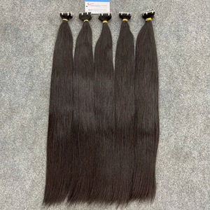 Real Best Product <b>Tape</b> In Hair Extensions Raw Hair Bundle 100% Vietnamese Human Hair Thick Full Ends Best Quality - Product Image 6